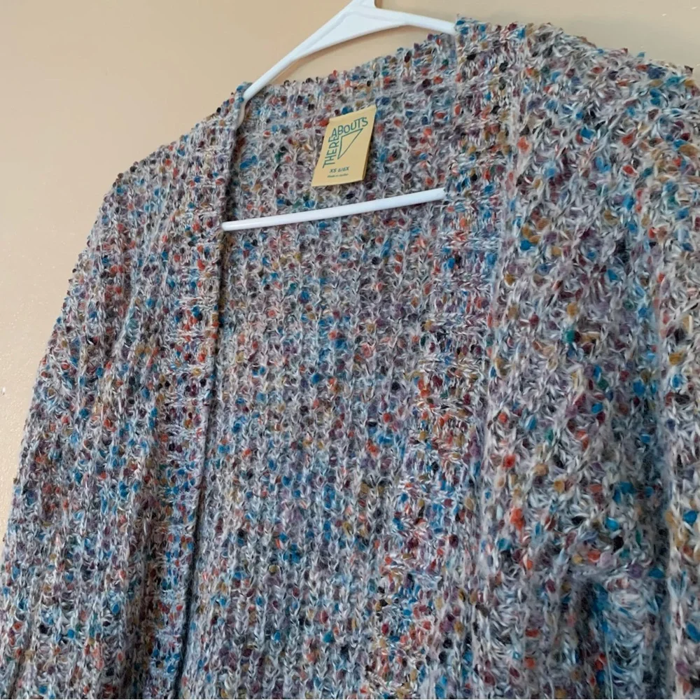 NWT Thereabouts Colorful Cardigan Size XS